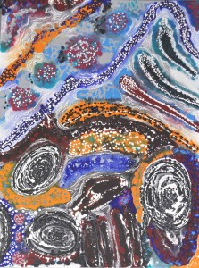Rockholes and Bush Tucker by Fabrianne Peterson Nampitjinpa