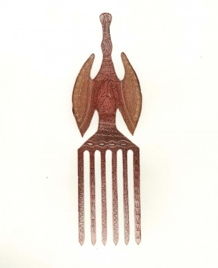 Spoon Bill Legs Comb IV by Dennis Nona
