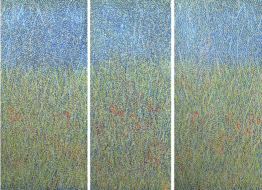 When the World was Soft (triptych) by Marlene Harold