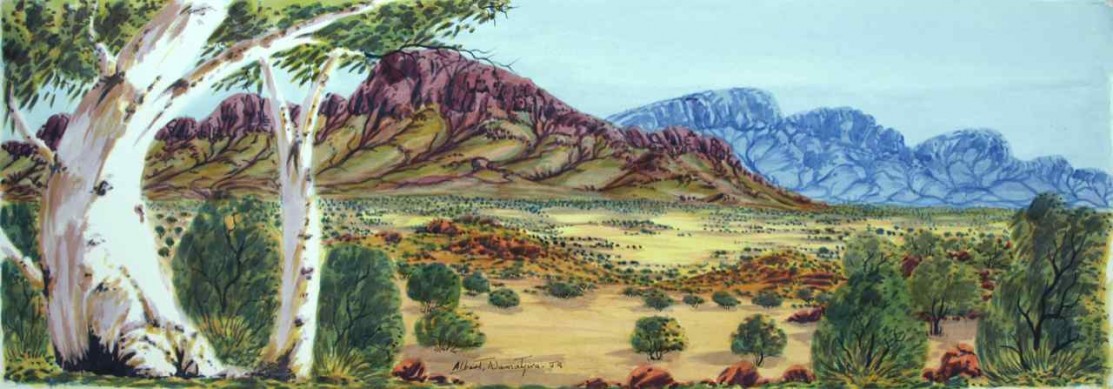 West MacDonnell Ranges by Albert Namatjira Jr