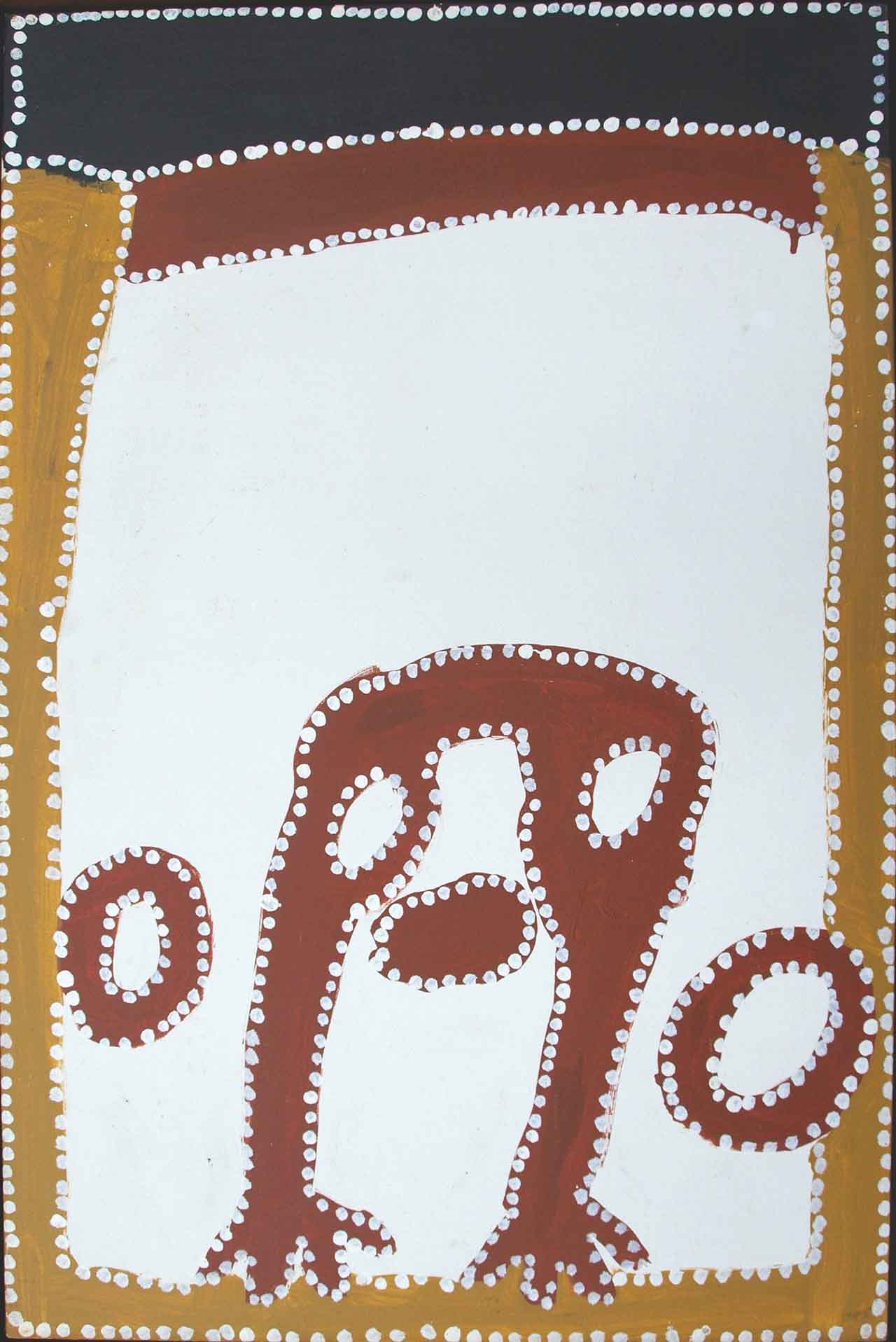 Australien Aborigines Malerei Paddy Bedford Two Women at Bedford Down Postcard 