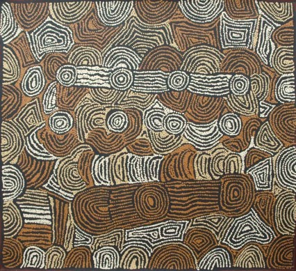 Rockholes and Ceremonial Site by Maisie Campbell Napaltjarri