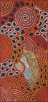 Water Dreaming at Kalipinypa by Nellie Marks Nakamarra