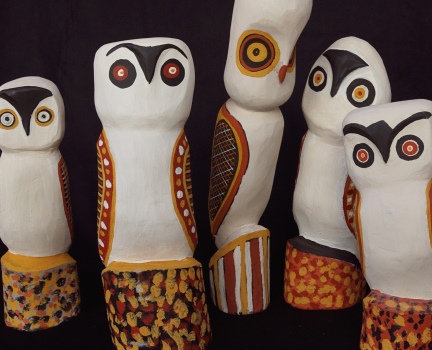 Tiwi Design Painted Owls
