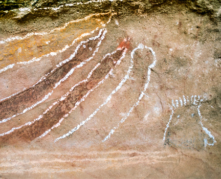 Aboriginal Rock Art Located West of Kununurra