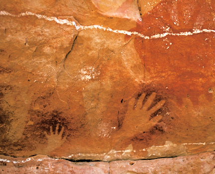 Aboriginal Rock Art and Stencils Located West of Kununurra-101757