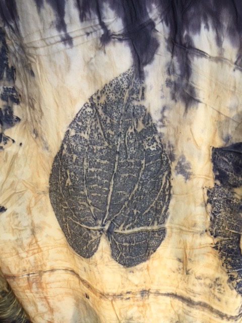 Aboriginal Art Bush Dyed Textiles Leaf