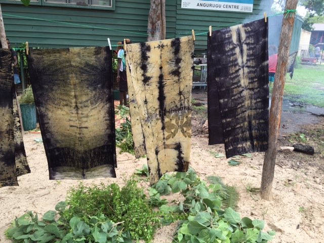 Aboriginal Art Bush Dyed Textiles Line