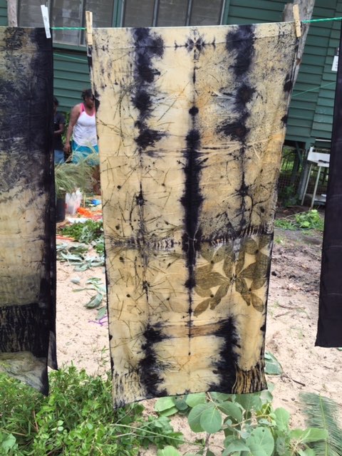 Aboriginal Art Bush Dyed Textiles Single