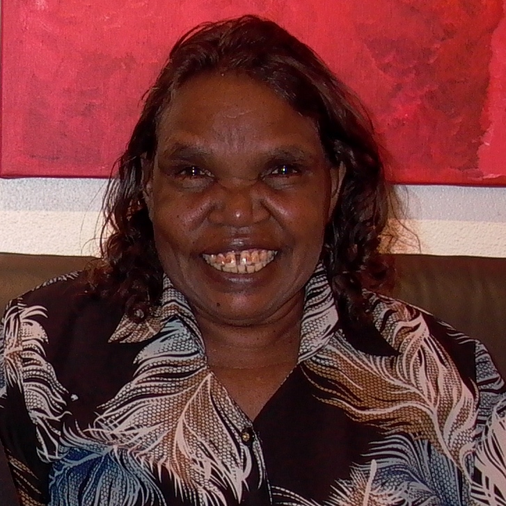 Photo of Artist Dorothy Napangardi in November 2005