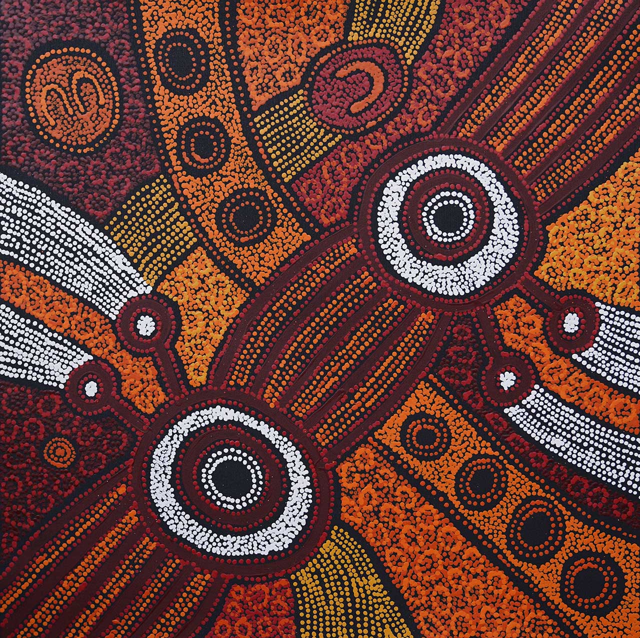 Selling art is important for artisits like Clarise Tunkin from the remote APY Lands in South Australia.