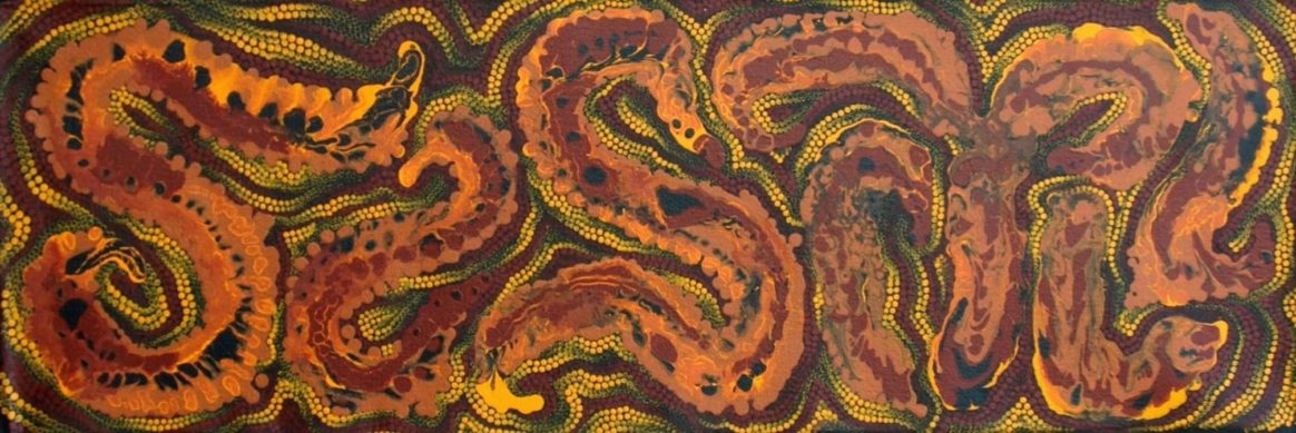 Wanampi – Water Serpent by Fabrianne Peterson Nampitjinpa