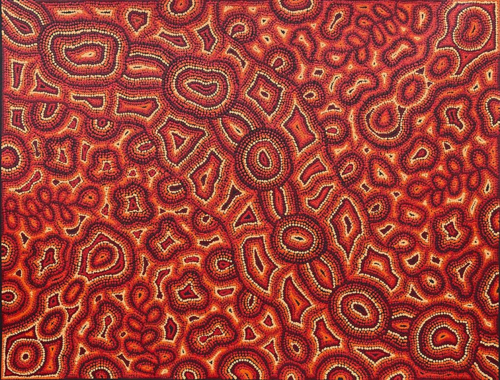 Red Aboriginal Art Paintings at Japingka Gallery