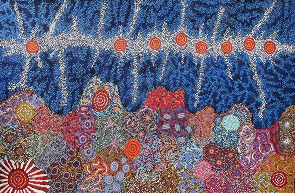 Grandmothers Country- Seven Sisters by Michelle Possum Nungurrayi