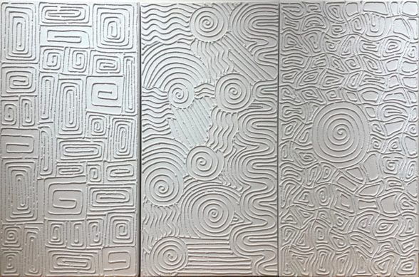 Sand Painting – triptych by Yondee Shane Hansen