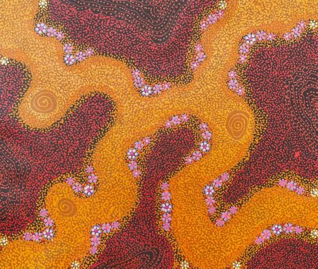 Desert Dry Creek Bed by Andrew Tjupurrula Highfold