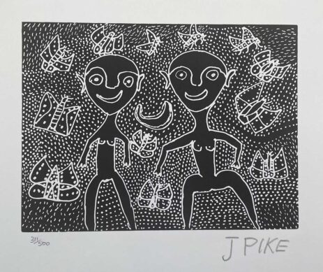 Two Little Girls by Jimmy Pike