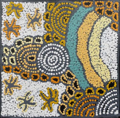 Water Dreaming at Kalipinypa by Nellie Marks Nakamarra