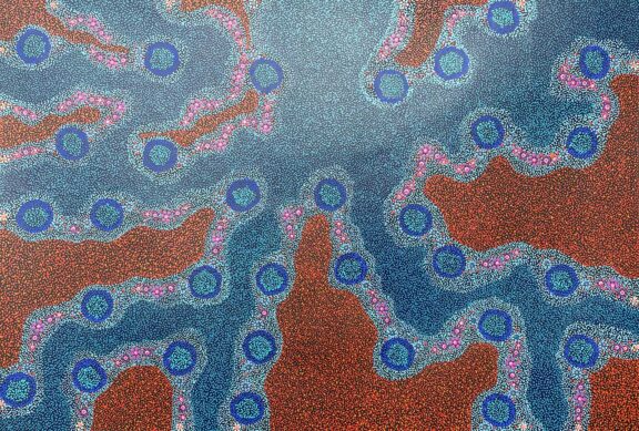 Desert Creekbed Country by Andrew Tjupurrula Highfold