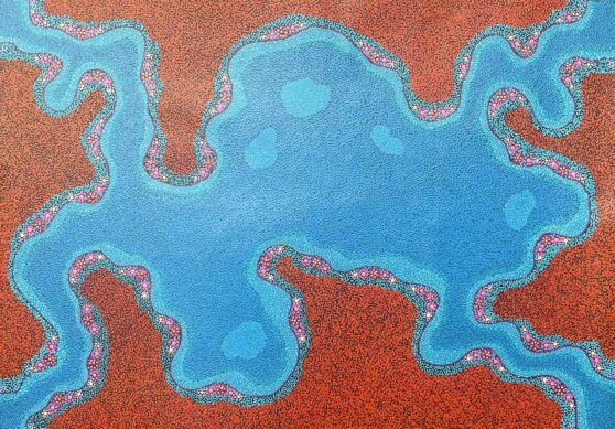 Desert Creekbed Country by Andrew Tjupurrula Highfold