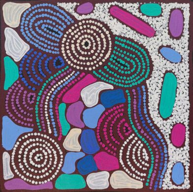 Water Dreaming at Kalipinypa by Nellie Marks Nakamarra