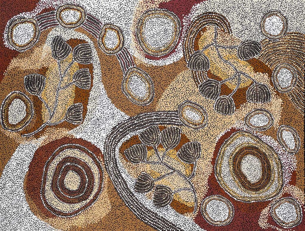 Bush Garden - Aboriginal Art exhibition - Japingka Gallery