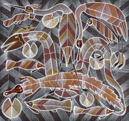 Ngalyod – Rainbow Serpent by Edward Blitner