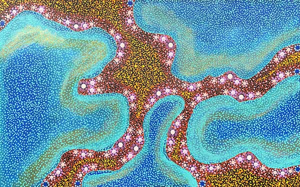 Kapi Piti Waterholes by Andrew Tjupurrula Highfold