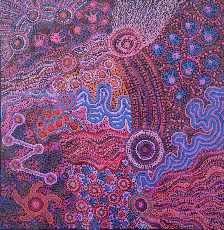 Pink Aboriginal Art Paintings at Japingka Gallery — free download
