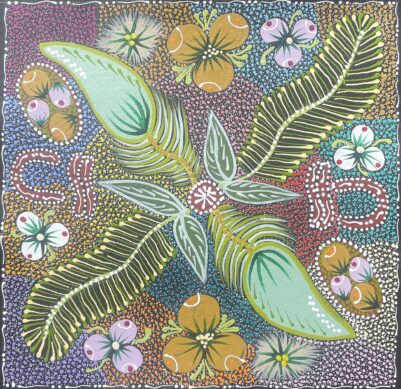 Women Collecting Imuna- Bush Food by Tanya Price Nangala