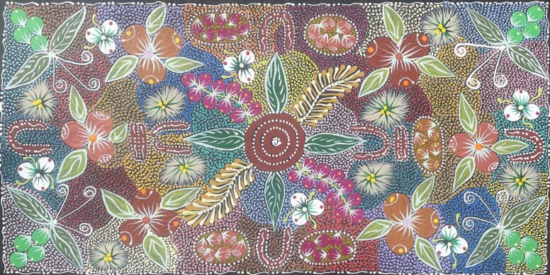Women Collecting Imuna- Bush Food by Tanya Price Nangala