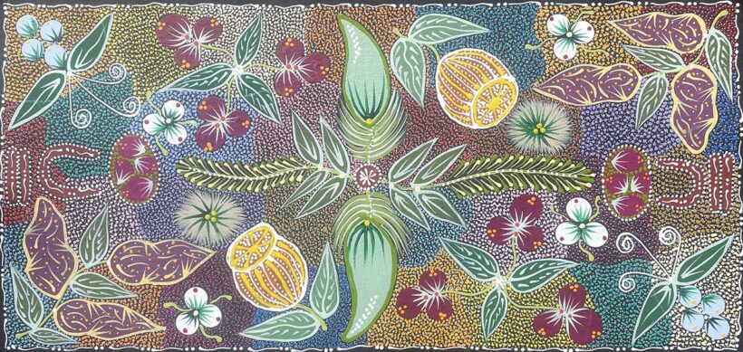 Women Collecting Imuna- Bush Food by Tanya Price Nangala