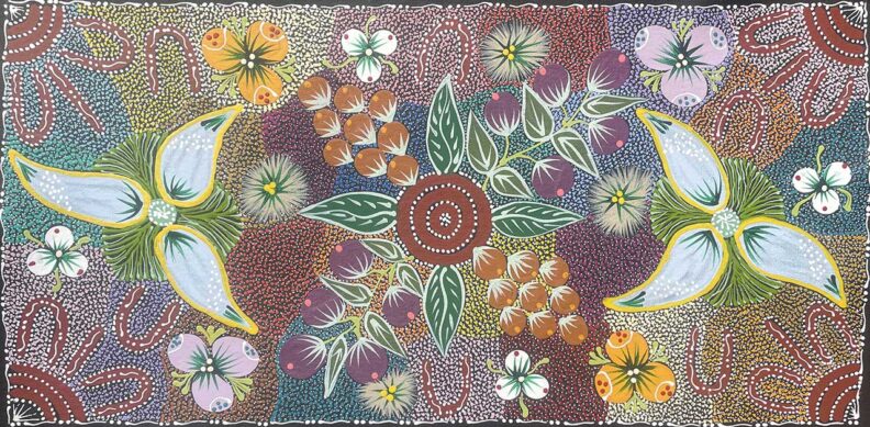 Women Collecting Imuna- Bush Food by Tanya Price Nangala