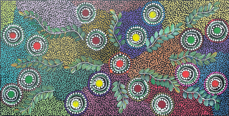 Bush Tucker and Pencil Yam by Rachael Nambula