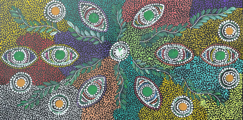 Bush Tucker and Pencil Yam by Rachael Nambula