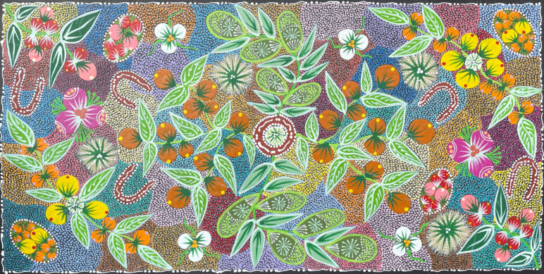 Women Collecting Imuna- Bush Food by Tanya Price Nangala