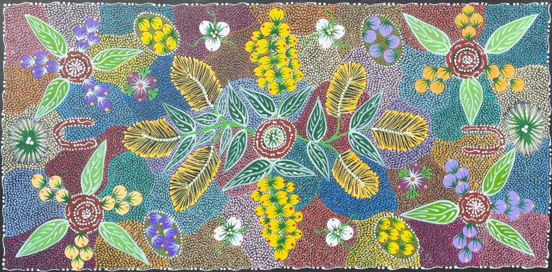 Women Collecting Imuna- Bush Food by Tanya Price Nangala