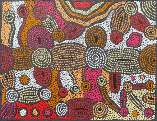 Water Dreaming at Kalipinypa by Nellie Marks Nakamarra