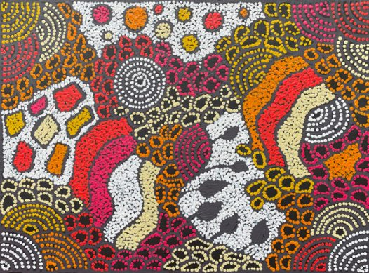 Water Dreaming at Kalipinypa by Nellie Marks Nakamarra