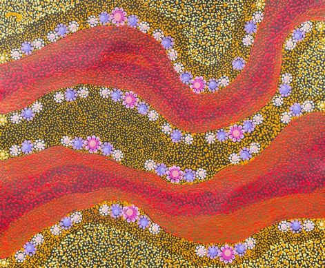 Desert Dry Creekbed by Andrew Tjupurrula Highfold