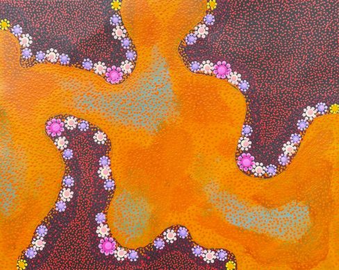 Desert Dry Creekbed by Andrew Tjupurrula Highfold