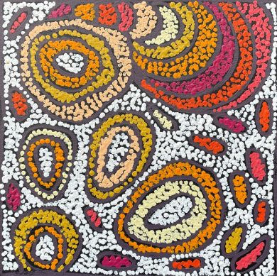 Water Dreaming at Kalipinypa by Nellie Marks Nakamarra