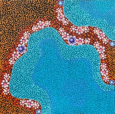 Kapi Piti Waterholes by Andrew Tjupurrula Highfold