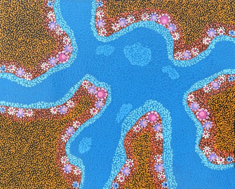 Kapi Piti Waterholes by Andrew Tjupurrula Highfold