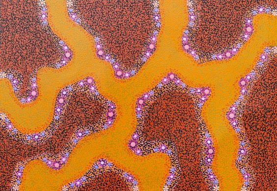 Desert Creekbed by Andrew Tjupurrula Highfold