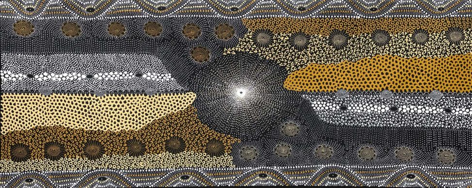 Ngapa – Water Dreaming by Janet Long Nakamarra