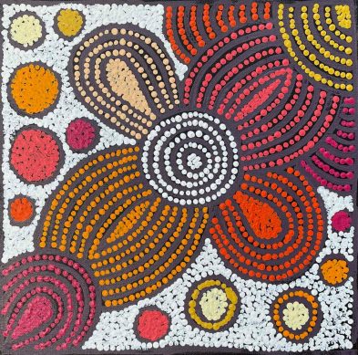 Water Dreaming at Kalipinypa by Nellie Marks Nakamarra