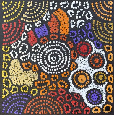 Water Dreaming at Kalipinypa by Nellie Marks Nakamarra