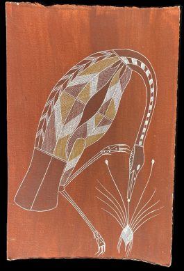 Brolga by Ochre painting on paper