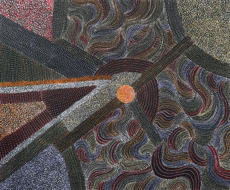 Bush Turkey Dreaming by Abie Loy Kemarre